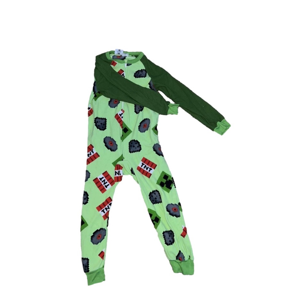 Minecraft Pajama Zipup - Picture 3 of 4